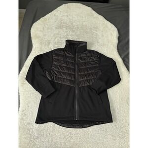 VARLEY Balfern Quilted Shell Jacket Sz XS Black Puffer Soft Shell